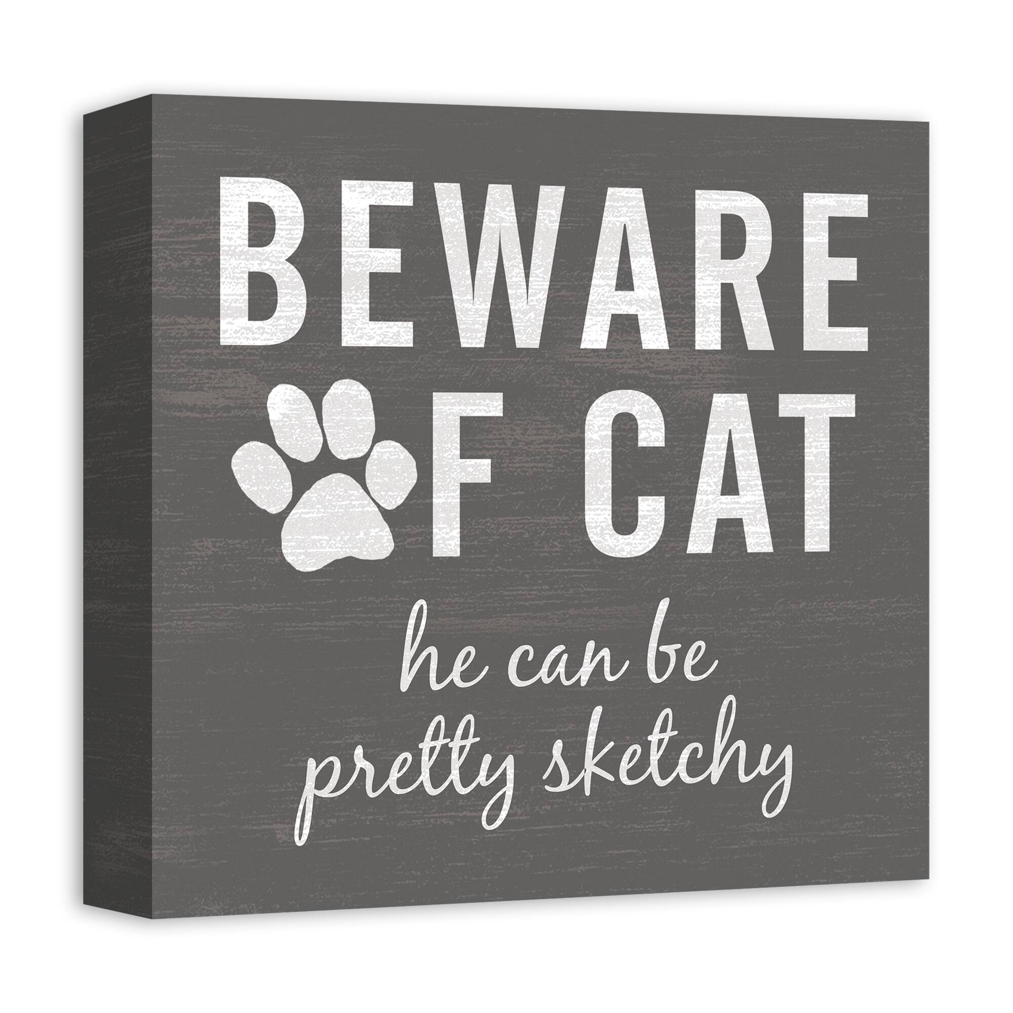 Sketchy Cat Canvas Wall Art